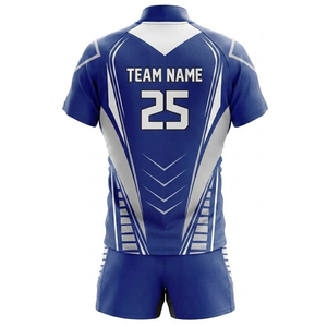 Conjuntos de Uniformes de Rugby/Fútbol Personalizados de Nuevo Diseño para Hombre, Transpirables, Resistentes al Viento, Antibacterianos, Ecológicos, 100% Poliéster, Cortos - Product Image 3