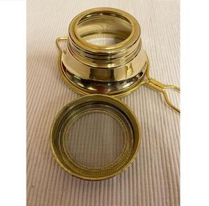 Handcrafted Pure Brass Tea Strainer For Gift Vintage Look Brass Tea Strainer For Tea Serving for home kitchen at cheap price - Product Image 2