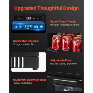 Frigorifero per Bevande con Capacità di 246 Lattine, Controllo Digitale della Temperatura, Porte in Vetro - Elettrico - Product Image 6