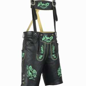 Lederhosen Bávaros Bordados Negros para Hombre, Estilo Festivo, Tallas Europeas 46 a 62 en Stock - Product Image 1