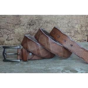 Cinturones de Cuero Genuino Duraderos de Artesanía Natural para Hombre, Precio al por Mayor, Fabricante Personalizado, Diseños Duraderos, Cinturones Antiguos, Últimos Modelos - Product Image 1
