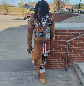 Latest Style Puff Print Streetwear Hoodie and <b>Sweatpants</b> <b>Set</b> Best Selling Custom Tracksuit - Product Image 3