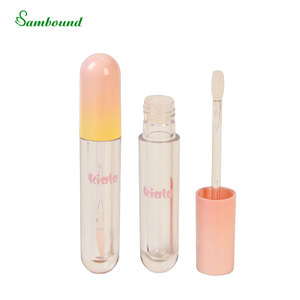 Tubes de brillant à lèvres personnalisés de 5,6 ml avec applicateur en plastique souple non absorbant, tête de brosse facile à nettoyer, tige transparente, emballage inclus - Product Image 4