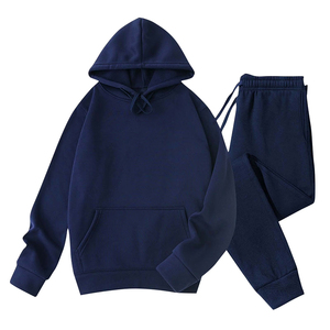 Chándal Deportivo Personalizado de Alta Calidad con Capucha, de Algodón y Forro Polar, Unisex, para Entrenamiento y Jogging, de Color Sólido - Product Image 2