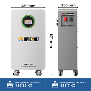 แบตเตอรี่สำรองพลังงานบ้าน 16kWh LiFePO4 51.2V 314Ah สำหรับสำรองไฟบ้าน พร้อมระบบ BMS และรับประกัน 10 ปี - Product Image 2