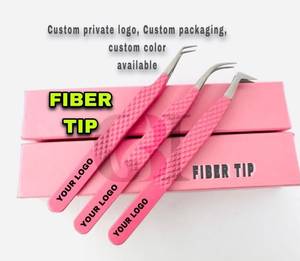 Curve/45/Boot Eyelash Extension Tweezers Set Anti Slip Stainless Steel Volume <b>Lash</b> Tweezers Custom Logo Color Anti-Magneti - Product Image 5