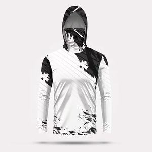 เสื้อฮู้ดตกปลาสำหรับมืออาชีพ ป้องกันแสงแดด พร้อมหน้ากากปิดจมูก - Product Image 3