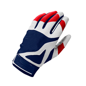 Guantes de Béisbol Unisex Blancos, Rojos y Azul Marino, de Microfibra Transpirable, Tejido de Punto, para Entrenamiento - Product Image 6