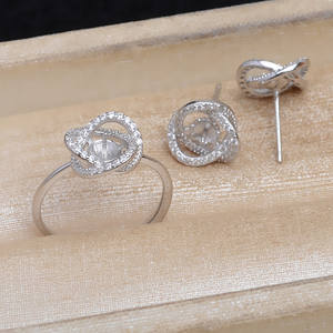 Accessoires pour boucles d'oreilles en argent S925, support creux pour perle, anneau 5711, kit DIY nid d'oiseau, apprêts et composants de bijoux 6-7 - Product Image 2