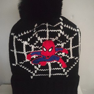 Gorro de Punto con Bordado de Perro y Dos Pompones para Niños y Niñas, Gorro Grueso y Cálido para Invierno - Product Image 5