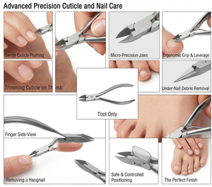 Coupe-ongles professionnel en acier inoxydable pour doigts et orteils, ouverture large, lame incurvée, tranchant, outil de manucure et pédicure - Product Image 4