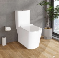 WC en céramique moderne de forme carrée, à poser au sol, monobloc, siphon en P, double chasse d'eau, cuvette de toilette, toilette à chasse d'eau