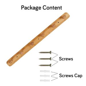 Natural Wooden Wall Hanger Low Cost Handmade Wall <b>Hooks</b> for Entryway Bedroom and Bathroom Organization - Product Image 3