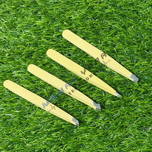 Custom Logo Eyebrow <b>Makeup</b> <b>Tool</b> Eyelash Tweezer Kit Curved Slanted Pointed Tweezers Professional Stainless Steel Eyebrow Shaping - Product Image 3