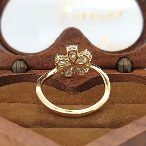 Superbe Bague Diamant Jaune Très Vendue Or Massif 14K 1 Carat Taille Poire Diamant de Laboratoire Certifié IGI VVS2 Bijou Vintage Cadeau OEM - Product Image 6