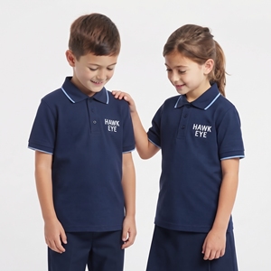Kids Unisex Cotton Polyester Polo <b>Shirt</b> Leisure Top Custom Logo <b>Short</b> <b>Sleeve</b> Turn Down Collar <b>Button</b> <b>Up</b> Casual Wear - Product Image 4