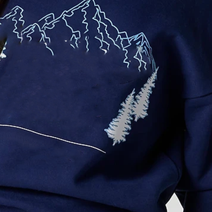 OffShoulder Sorority Printed Women's Heavyweight Polyester/Cotton <b>Blend</b> Crewneck Oversized Lined Cozy Fleece Winter Pullover - Product Image 6