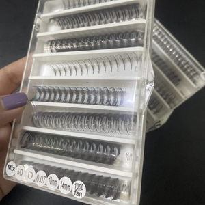 กล่องใส่ขนตาปลอมแบบกำหนดโลโก้เองได้ แบรนด์ส่วนตัว ขนตาปลอมแบบพัด ปลายแหลม ติดง่าย เพิ่มวอลลุ่ม - Product Image 1