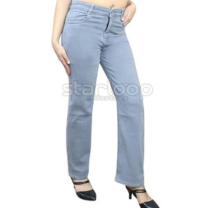 Último Diseño, Servicio OEM, Pantalones Vaqueros para Mujer, Cómodos, Transpirables, de Primera Calidad - Product Image 4
