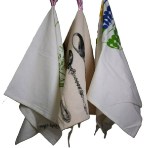 Hot Sale Eco-Friendly Lemon Floral Printed <b>Quick</b>-Dry 100% Cotton Square Hand Wash Recyclable Disposable Tea <b>Towels</b> Kitchen Use - Product Image 6