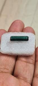 Turmalina Indigolita Natural, Corte Octogonal Facetado, Color Verde Azulado Iridiscente, 18x6mm, 4.4g, para Joyería - Product Image 3