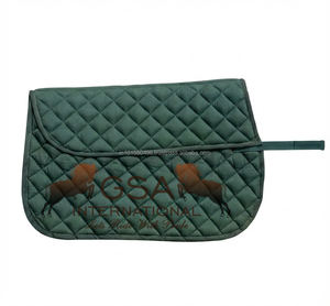 แผ่นรองอานม้าแบบเย็บลายเพชร ทำจากผ้าคอตตอนดริลล์ สำหรับฝึกขี่ม้าและการแข่งขัน สามารถปรับแต่งได้ - Product Image 1