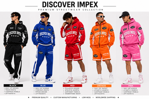 Custom Unisex <b>Pink</b> Nylon Breathable <b>Waterproof</b> Hoodie Short Set Hooded Zip <b>Jacket</b> Contrast Panel Elastic Waist Track Shorts - Product Image 4