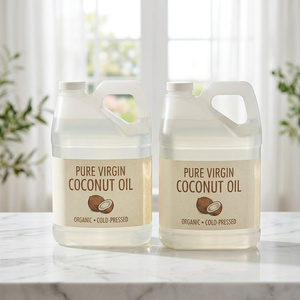 Huile de Coco Vierge Pure Pressée à Froid, Huile Végétale Biologique Fractionnée pour Soins de la Peau, Soins Capillaires, Massage et Utilisation en Cuisine - Product Image 3
