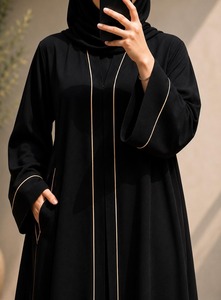Most Selling Fashionable Abaya Modest Islamic <b>Long</b> <b>Dress</b> With <b>Long</b> Sleeves Loose Fit Design <b>For</b> Muslim Women Daily <b>For</b> Sale - Product Image 3