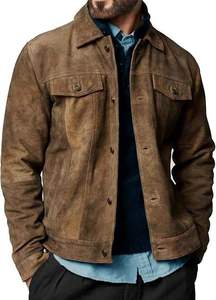 Veste en cuir véritable pas chère en solde, vêtements d'extérieur de luxe à la mode pour hommes et femmes, conception personnalisée, commande en gros, fournisseur, imperméable - Product Image 5