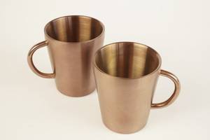 Mug en cuivre personnalisé écologique, tasse en laiton martelé vintage pour Moscow Mule, bière, café, usage domestique, artisanat MS - Product Image 3