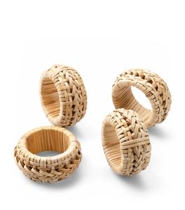 <b>Cheap</b> Price Eco-Friendly Rustic Boho Inspired Rattan Napkin Holder <b>Rings</b> Wedding Table Decoration Tableware Decor Napkin holder - Product Image 1
