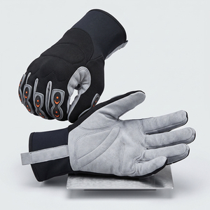 Gants de travail en cuir renforcé Amara, résistants aux coupures, résistants à la chaleur, protection des mains, construction, mécanicien, hiver - Product Image 3