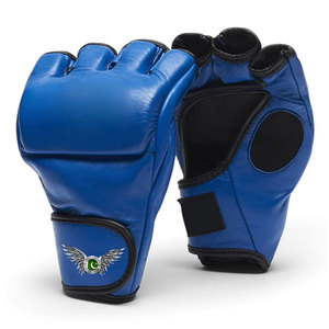 Guantes de MMA de Medio Dedo de Cuero con Soporte para Muñeca, Antideslizantes, Ligeros, para Entrenamiento y Fitness, Diseño Personalizado, Palma Abierta - Product Image 1