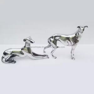 Sculpture de chien en fonte d'aluminium avec décoration intérieure Sculptures d'animaux pour la décoration Meilleure vente par Decor impex - Product Image 2