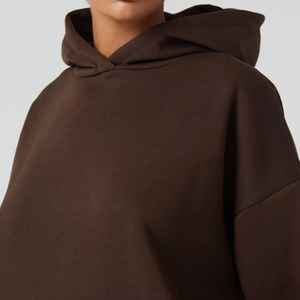 Conjunto Deportivo de Dos Piezas para Mujer, Reversible, Ecológico, de Alta Elasticidad, Cuello en V, Estilo Hip Hop, Felpa, 220g, para Invierno - Product Image 5