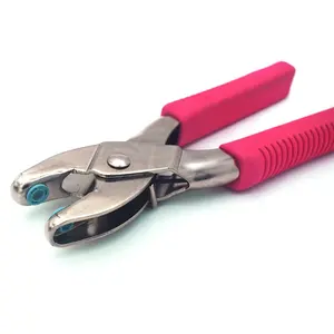 Wholesale Riveter Punch Snap Pliers Set with Piercing & Snaps Tools for Fasteners, Eyelets and Jeans Buttons Pink