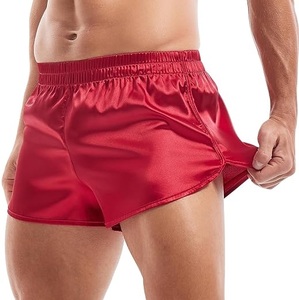 Shorts en soie unis pour l'été, pour l'entraînement, le sport, la gym, le yoga, décontractés, pour l'extérieur, sur mesure, en soie, pour le sommeil et la nuit - Product Image 4