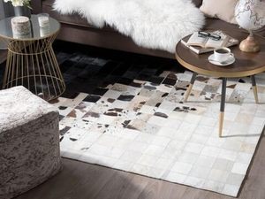 Tapis en cuir rayé de luxe fait à la main tapis tufté épais pour la maison, la prière ou le pique-nique - Product Image 4
