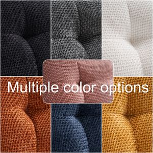 Loveseat โซฟาผ้าใยโพลีเอสเตอร์สีส้มขาโลหะสีทองสำหรับห้องนอนห้องอ่านหนังสือ - Product Image 5