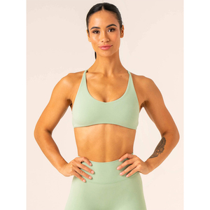 Conjunto Deportivo de Dos Piezas para Mujer, Ropa Deportiva Suave para Gimnasio, Fitness, Yoga, Transpirable, Elástica, con Logotipo Personalizado, OEM, Venta al Por Mayor - Product Image 5