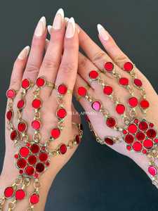Parures de bijoux afghans Kuchi en acier inoxydable plaqué argent, de qualité supérieure, fabriquées à la main, vintage et antiques, pour femmes, pour fiançailles - Product Image 6