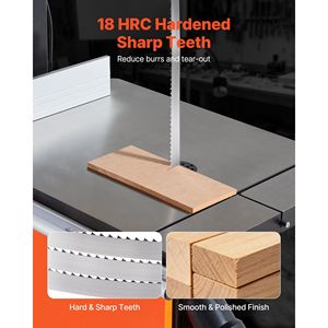 ใบเลื่อยสายพานเหล็กกล้าคาร์บอนความแข็งแรงสูง SK5 ขนาด 150 นิ้ว 4 TPI สำหรับฟันคม 18 HRC ชุบแข็งสำหรับเครื่องเลื่อยไม้ 0.75 นิ้ว - Product Image 4