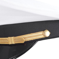 Gorra de fatiga de los Caballeros Templarios de la Cruz de Jerusalén, 100% lana, con cruz roja, correa de barbilla dorada, bordado a mano con trenza dorada, insignia masónica unisex.