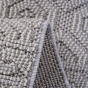 NAAR Guros Collection 2X8 Tappeto geometrico bianco per interni/esterni - Product Image 4