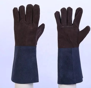 ถุงมือหนังวัวสำหรับงานเชื่อม,ถุงมือหนังฟอกฝาดสำหรับช่างเครื่องที่มีอุณหภูมิสูงถุงมือทำงาน Tig - Product Image 5