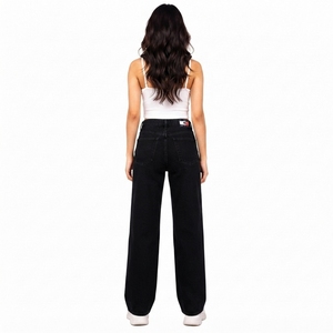 Pantalones Vaqueros de Mezclilla para Mujer, Diseño de Fabricación Directa de Fábrica, Alta Calidad, Uso Diario, Moda Vaquera con Logotipo Personalizado - Product Image 4