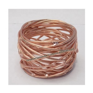 Rond de serviette en maille ronde en fil de couleur Mullti en gros de qualité supérieure pour la vaisselle de dîner de fête de mariage - Product Image 3