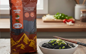 Fideos de Arroz Integral Secos Gourmet en Bolsa - Textura Excepcional Al Dente, Calidad Tradicional de Nam Dinh, Hilos que No se Rompen - Product Image 4