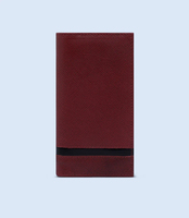 Desain Logo Kustom Dompet Panjang Kulit Asli Pria Berkualitas Tinggi Ringan Harga Grosir OEM Tempat Kartu Premium Desainer